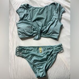 Gianni Bini Teal Bikini Set